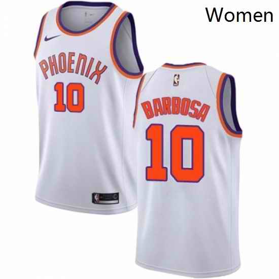 Womens Nike Phoenix Suns 10 Leandro Barbosa Swingman NBA Jersey Association Edition
